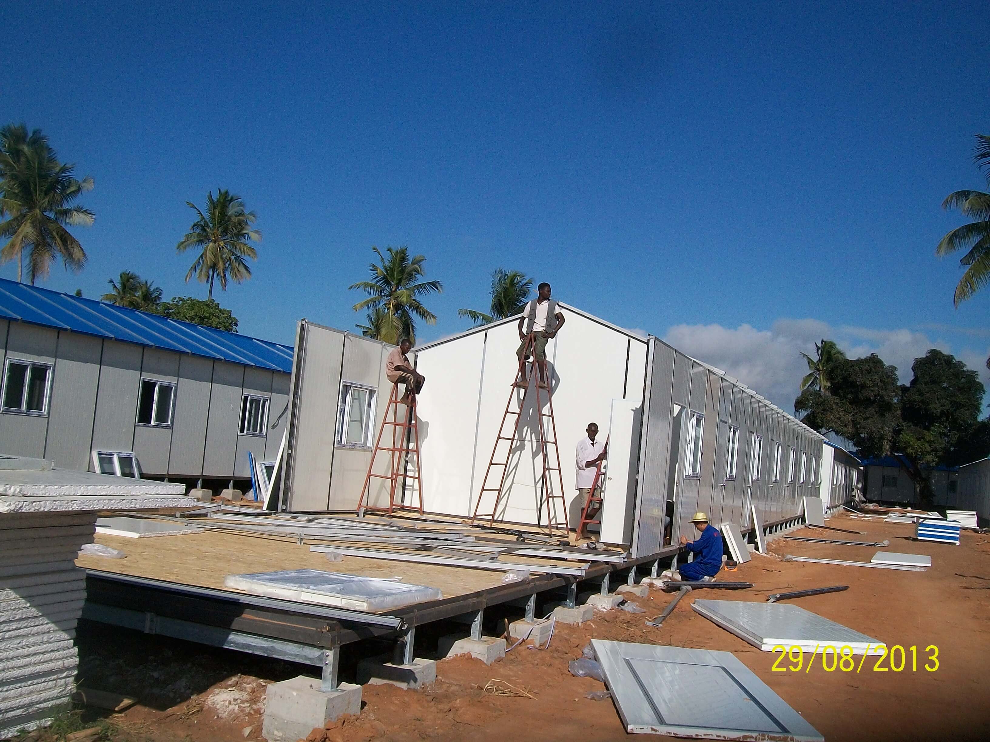 Durable CDPH Prefab Houses for Tanzania Gas Pipeline Camp Project