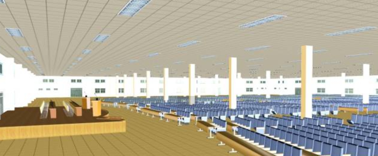 Chengdong Light Steel Structure for A Large Conference Hall