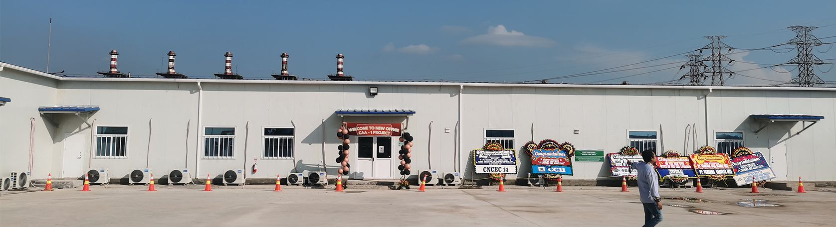 Proyecto de campamento de oficina química en Indonesia y China