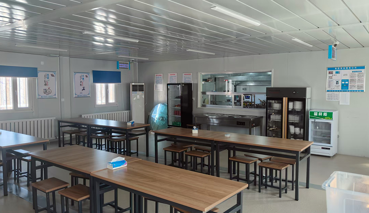 Ciudad de Xinjiang Hami Construcción Central de Santanghu Octava Oficina Proyecto de campamento de estación de energía eólica