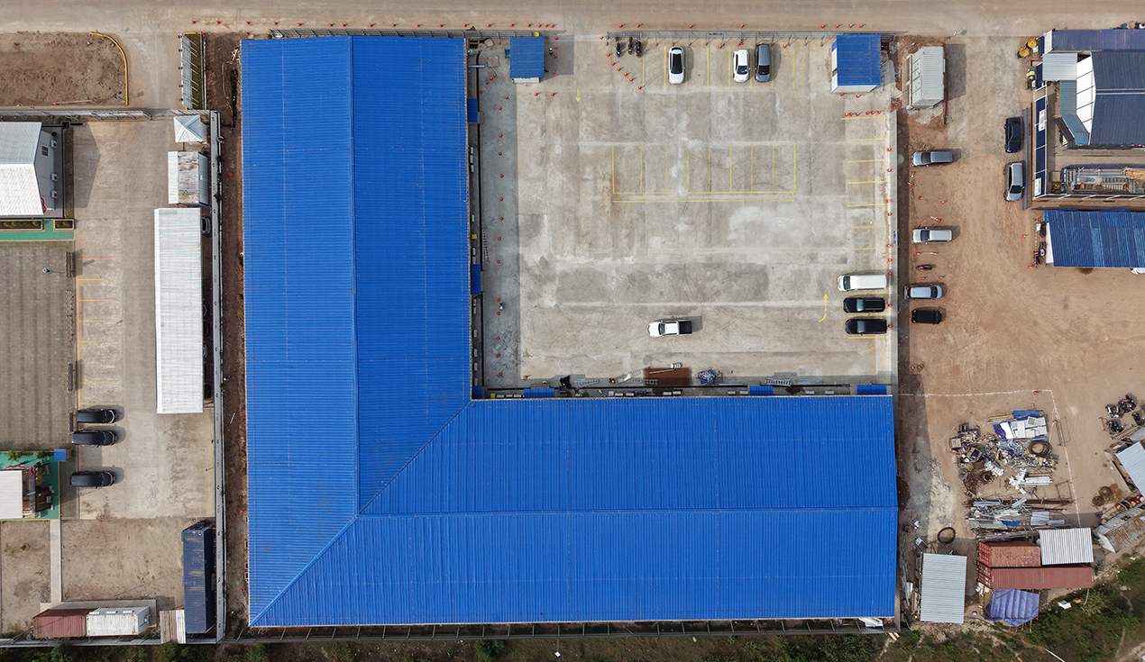 Proyecto de campamento de oficina química en Indonesia y China