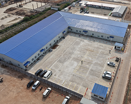 Proyecto de campamento de oficina química en Indonesia y China