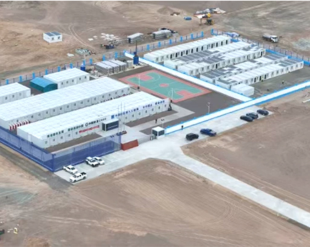 Ciudad de Xinjiang Hami Construcción Central de Santanghu Octava Oficina Proyecto de campamento de estación de energía eólica
