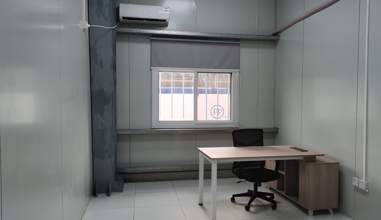 Proyecto de campamento de oficina química en Indonesia y China