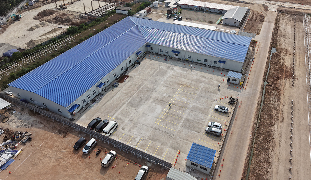 Proyecto de campamento de oficina química en Indonesia y China