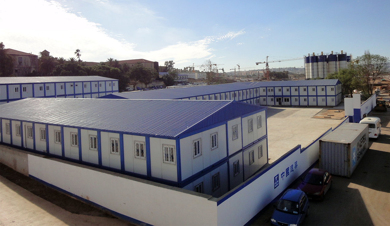 Argelia China Construcción Tercera Oficina Gran Mezquita de Jiama Proyecto de Casa de Caja Modular