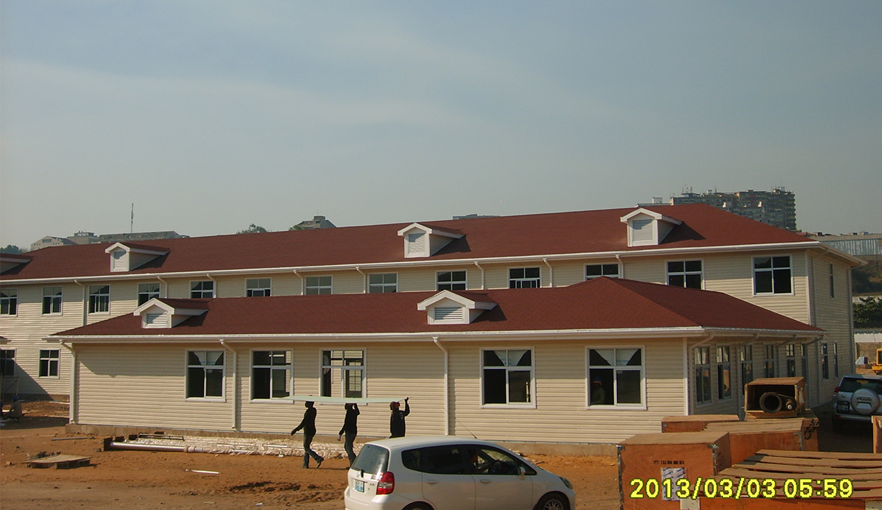 Proyecto de villa de acero ligero del puente de carretera de China en Mozambique