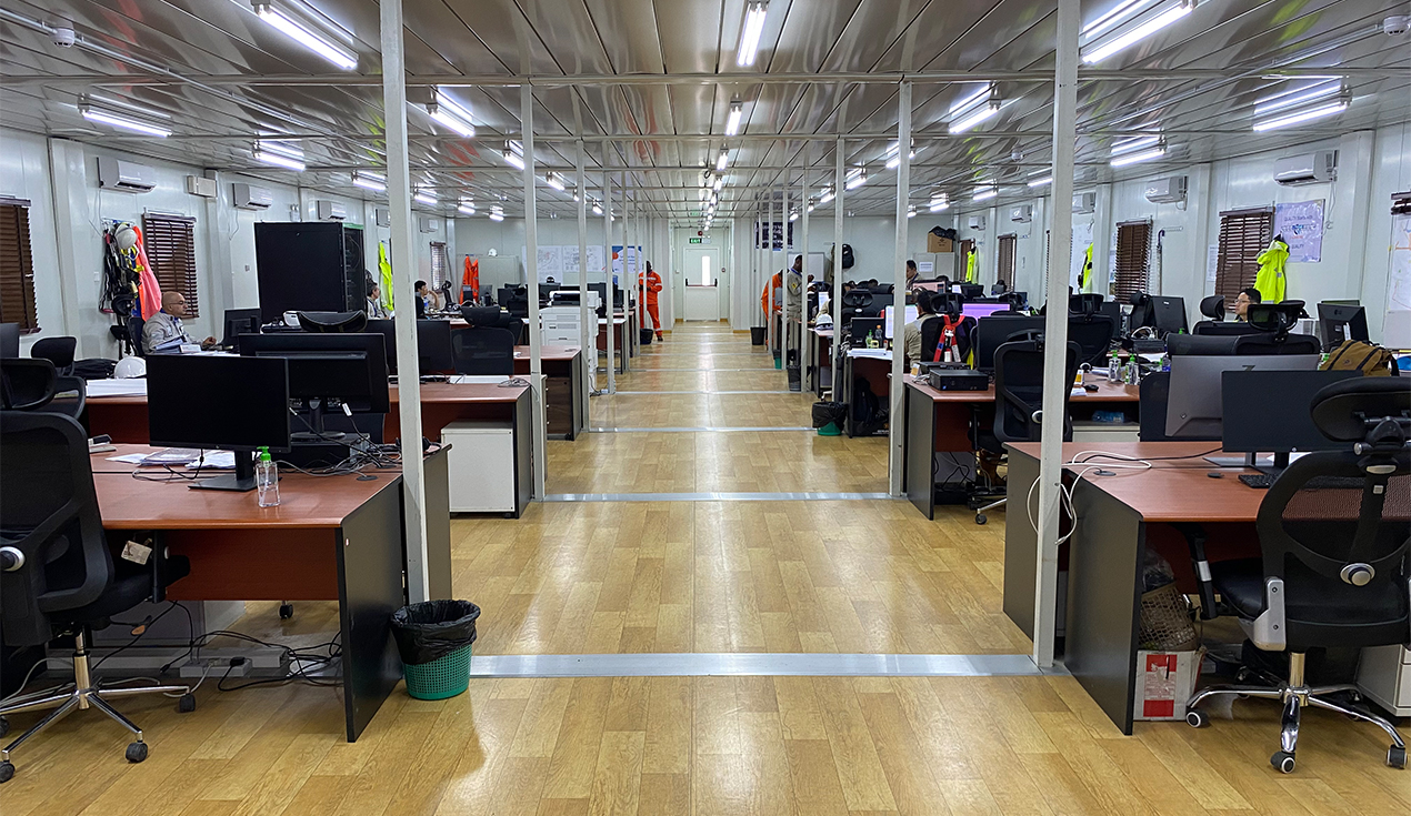 Campamento del Proyecto de Gas Simbiano en Nigeria