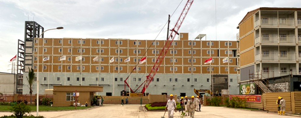 Proyecto de construcción de dormitorios de la fábrica Greenmeiqing Meibang en Indonesia