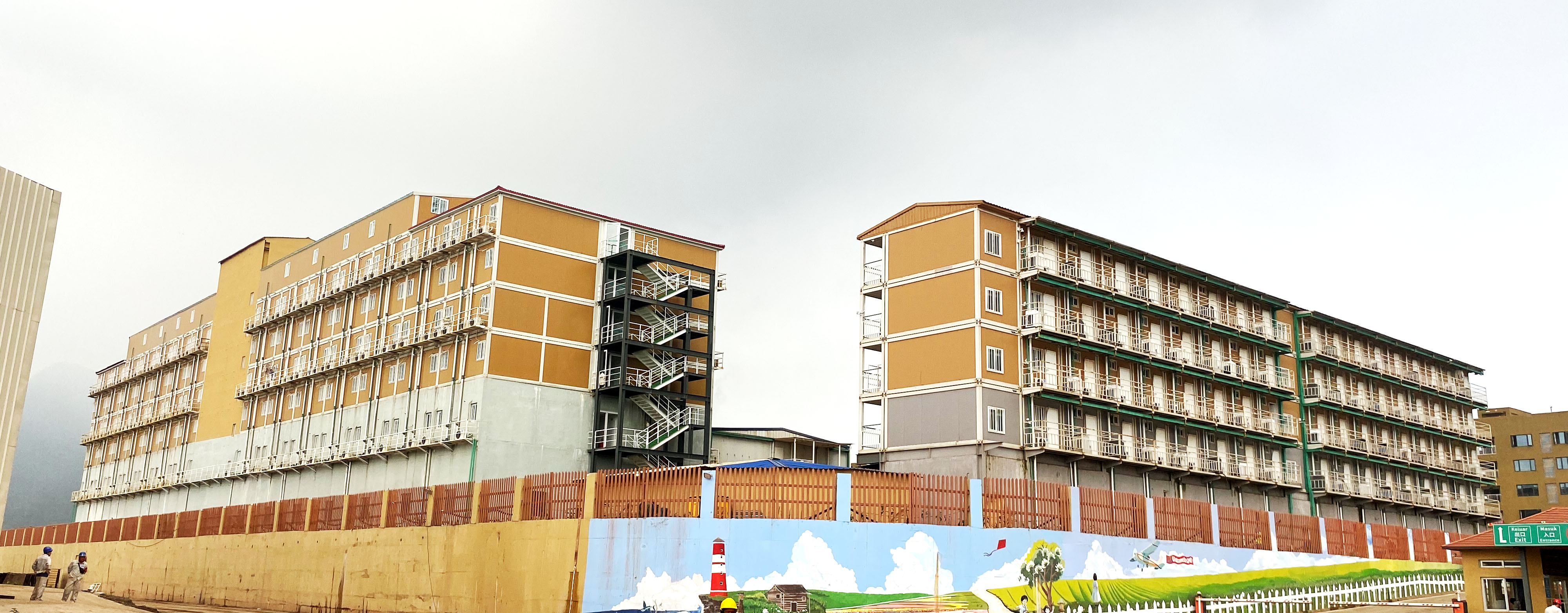 Proyecto de construcción de dormitorios de la fábrica Greenmeiqing Meibang en Indonesia