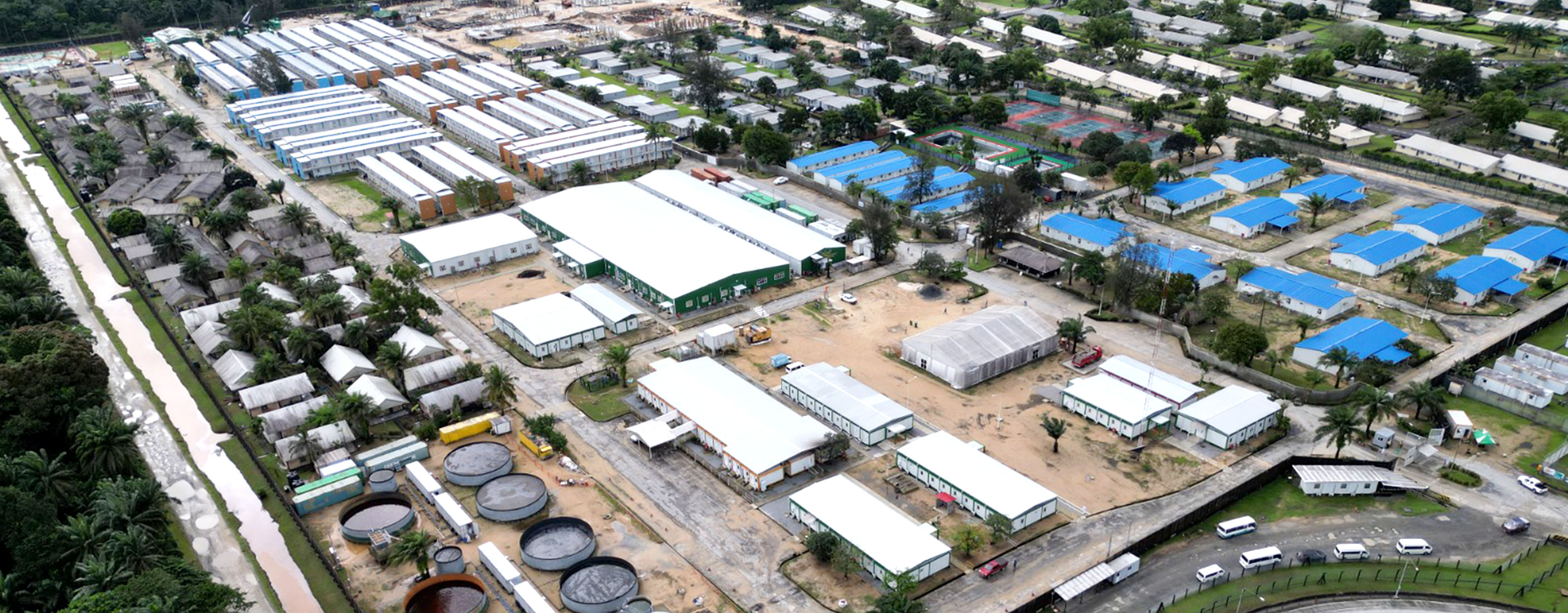 Campamento del Proyecto de Gas Simbiano en Nigeria