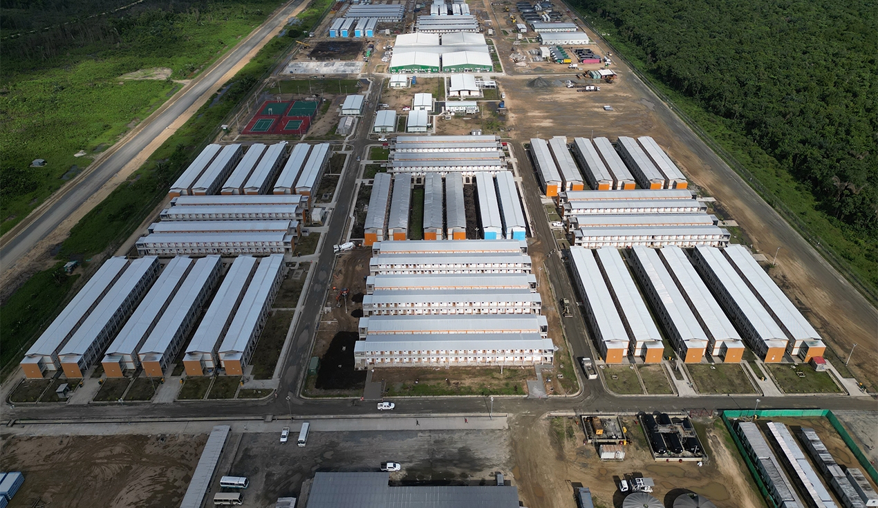 Campamento del Proyecto de Gas Simbiano en Nigeria